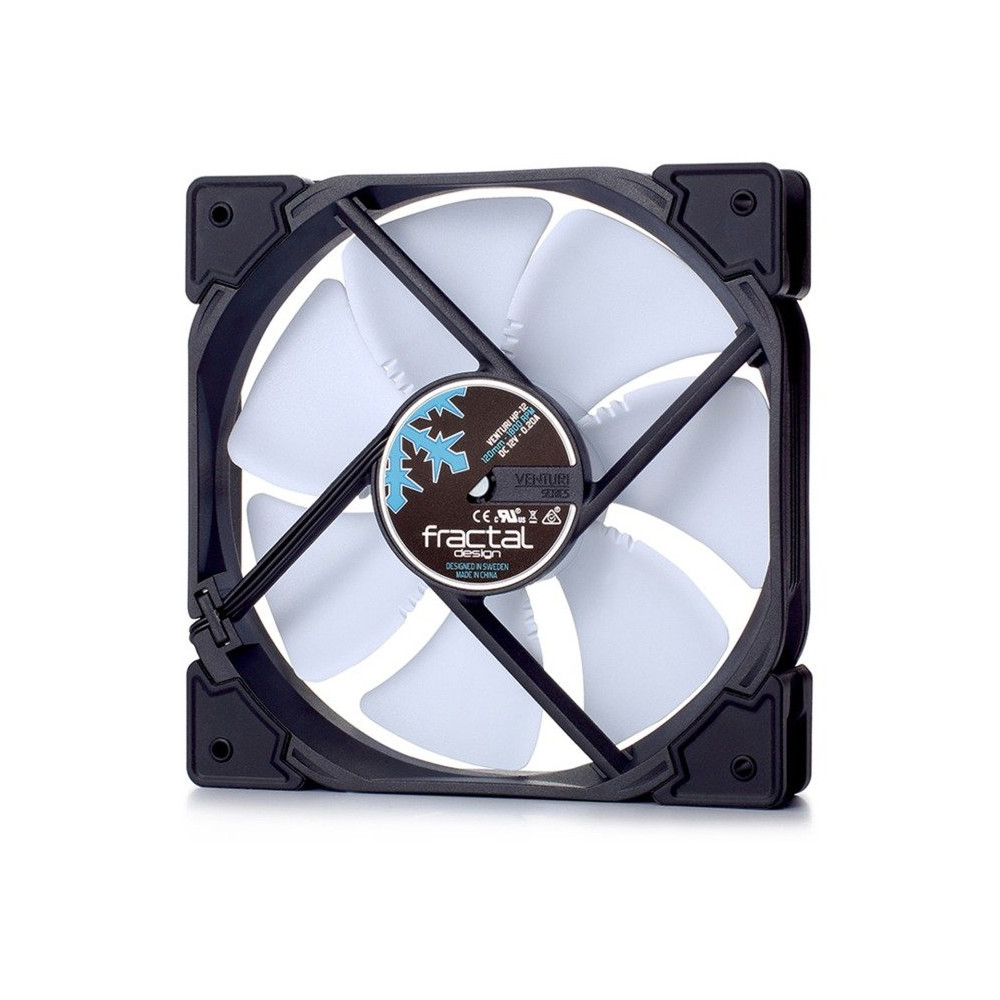Fractal Design Venturi HP-12 PWM Case per computer Ventilatore 12 cm Nero, Grigio, Bianco, Ventola
