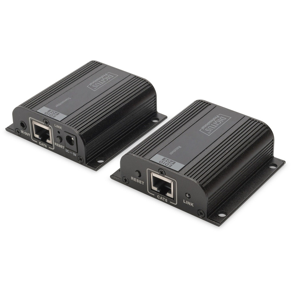 Digitus DS-55100-1 moltiplicatore AV Trasmettitore e ricevitore AV Nero, Estensione HDMI
