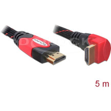 DeLOCK 5m HDMI cavo HDMI HDMI tipo A (Standard) Nero, Rosso