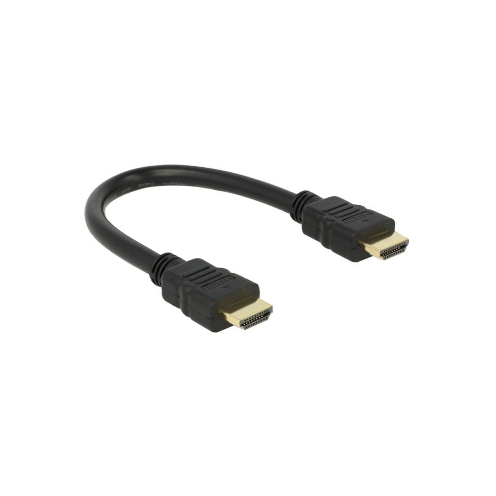 DeLOCK 83352 cavo HDMI 0,25 m HDMI tipo A (Standard) Nero