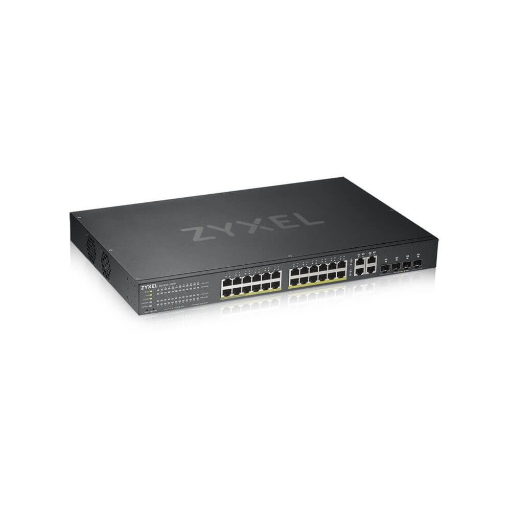 Zyxel GS1920-24HPV2 Gestito Gigabit Ethernet (10/100/1000) Supporto Power over Ethernet (PoE) Nero, Interruttore