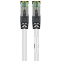 goobay 55124 cavo di rete Bianco 1 m Cat8.1 S/FTP (S-STP)