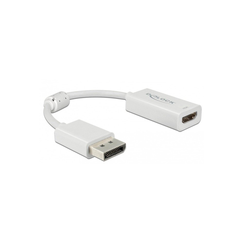 DeLOCK 63936 cavo e adattatore video 0,1 m DisplayPort HDMI Bianco