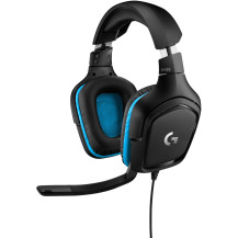 Logitech G432 Cuffia Padiglione auricolare Connettore 3.5 mm Nero, Blu, Cuffia da gioco