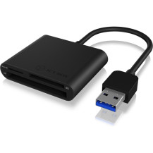 ICY BOX IB-CR301-U3 lettore di schede USB 3.2 Gen 1 (3.1 Gen 1) Nero