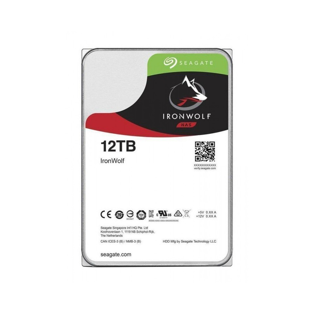 HDD Seagate IronWolf ST12000VN0008 12TB Sata III 3,5" 7200rpm 256MB