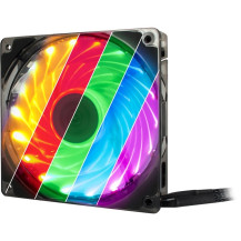 Inter-Tech L-12025 Aura Case per computer Ventilatore 12 cm Nero, Ventola