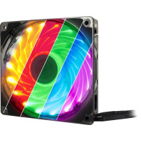 Inter-Tech L-12025 Aura Case per computer Ventilatore 12 cm Nero, Ventola