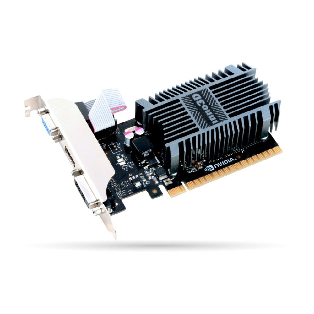 INNO3D N710-1SDV-E3BX scheda video NVIDIA GeForce GT 710 2 GB GDDR3, Scheda grafica