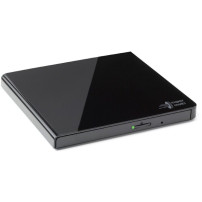 Hitachi-LG Data Storage Slim Portable DVD-Writer lettore di disco ottico DVD±RW Nero, masterizzatore DVD esterno