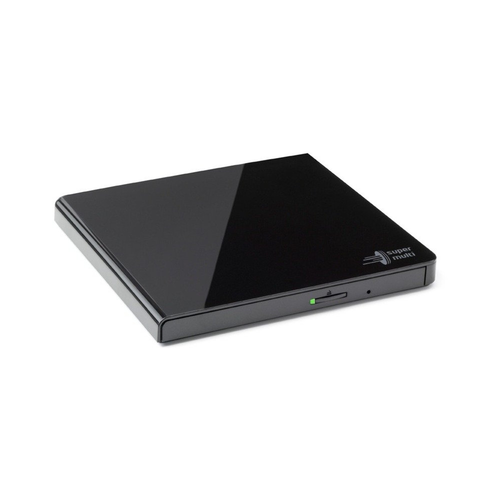 Hitachi-LG Data Storage Slim Portable DVD-Writer lettore di disco ottico DVD±RW Nero, masterizzatore DVD esterno