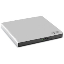 Hitachi-LG Data Storage Slim Portable DVD-Writer lettore di disco ottico DVD±RW Argento, masterizzatore DVD esterno