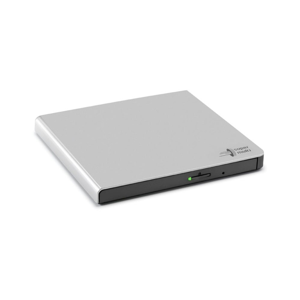 Hitachi-LG Data Storage Slim Portable DVD-Writer lettore di disco ottico DVD±RW Argento, masterizzatore DVD esterno