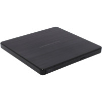 Hitachi-LG Data Storage Slim Portable DVD-Writer lettore di disco ottico DVD±RW Nero, masterizzatore DVD esterno