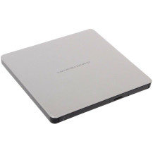 Hitachi-LG Data Storage Slim Portable DVD-Writer lettore di disco ottico DVD±RW Argento, masterizzatore DVD esterno