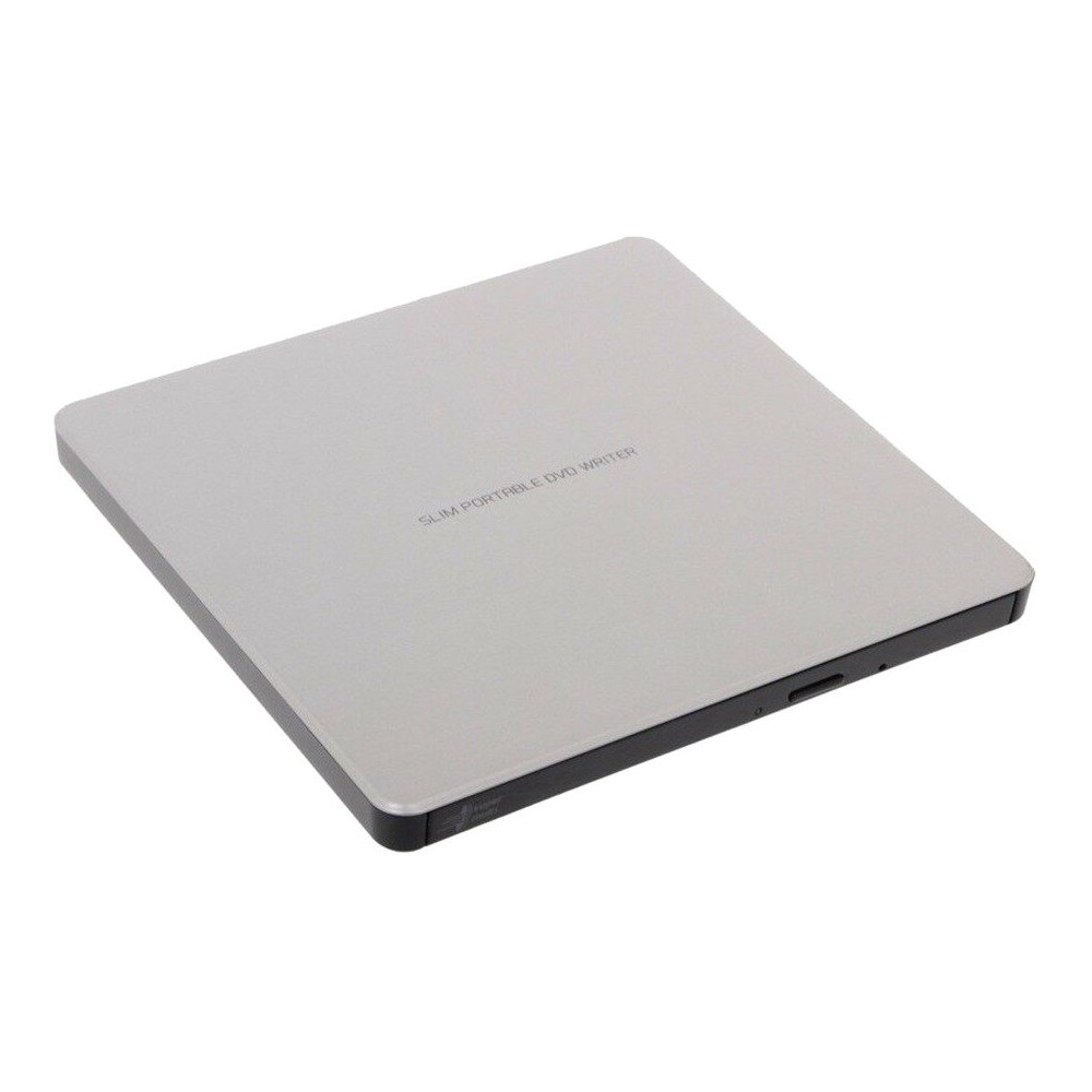 Hitachi-LG Data Storage Slim Portable DVD-Writer lettore di disco ottico DVD±RW Argento, masterizzatore DVD esterno