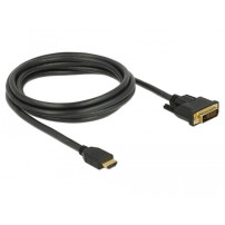 DeLOCK 85654 cavo e adattatore video 2 m HDMI tipo A (Standard) DVI Nero