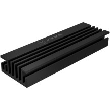 ICY BOX IB-M2HS-70 Unità allo stato solido Dissipatore di calore/Radiatore Nero 1 pz