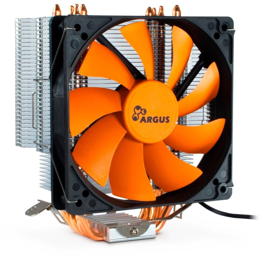 Inter-Tech Argus SU-260 Processore Refrigeratore 12 cm Nero, Arancione, raffreddamento CPU