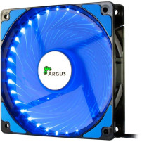 Inter-Tech L-12025 Case per computer Ventilatore 12 cm Nero, Blu, Ventola