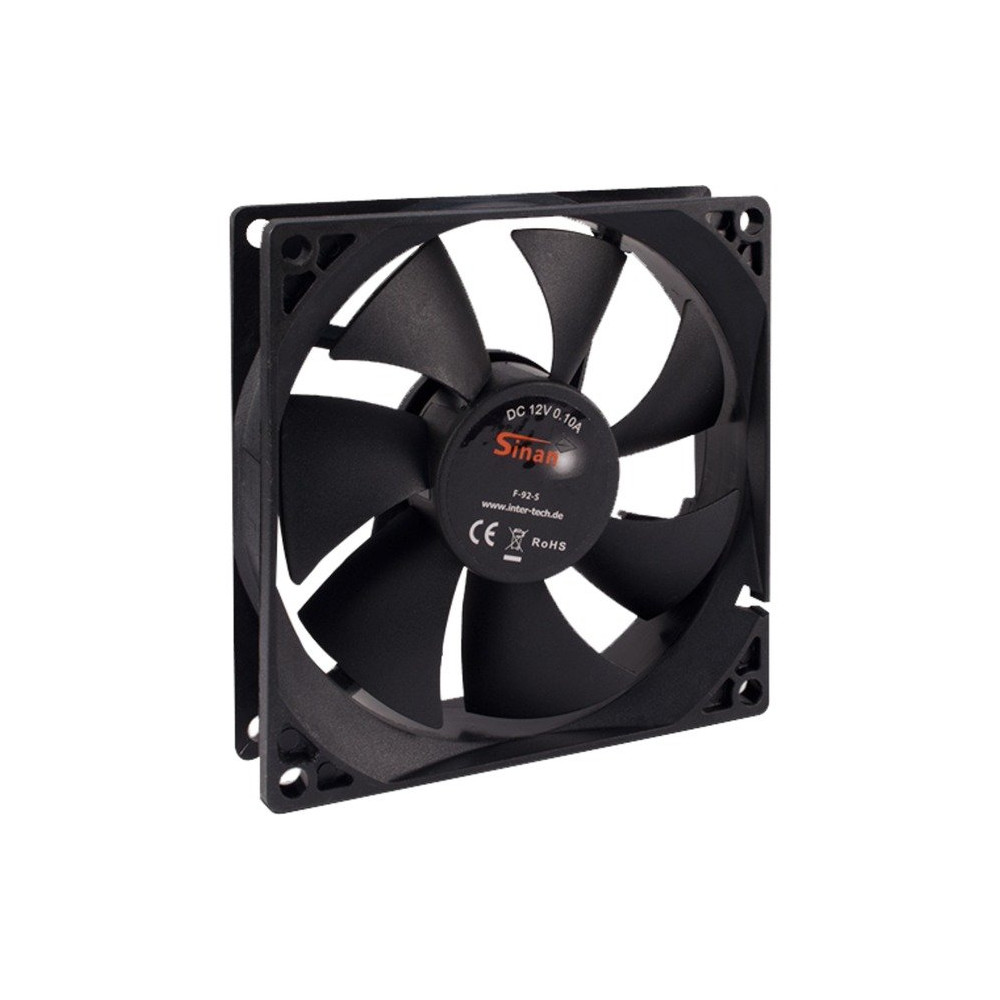 Inter-Tech 88885180 sistema di raffreddamento per computer Universale Ventilatore 9,2 cm, Ventola