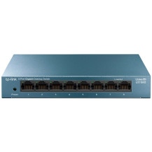 TP-Link LS108G Non gestito Gigabit Ethernet (10/100/1000) Blu, Interruttore