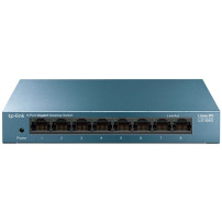 TP-Link LS108G Non gestito Gigabit Ethernet (10/100/1000) Blu, Interruttore