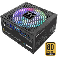 Thermaltake PS-TPD-0650F3FAGE-1 alimentatore per computer 650 W 20-pin ATX ATX Nero, Alimentatore PC