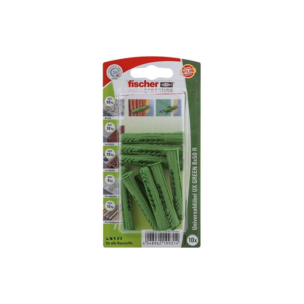 fischer Tassello universale UX GREEN 8x50 R K