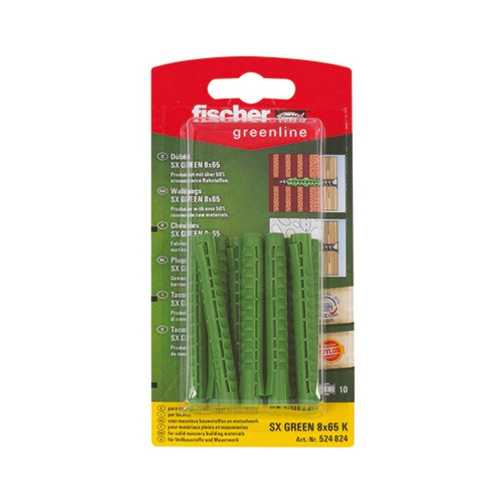 fischer Tassello ad espansione SX GREEN 8x65 K