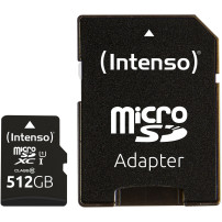 Intenso microSD Karte UHS-I Premium 512 GB Classe 10, Scheda di memoria