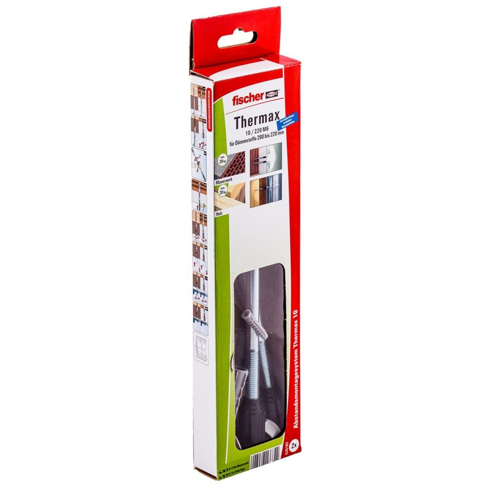fischer Sistema di montaggio distanziatore THERMAX 10/220 M6 B, Tassello