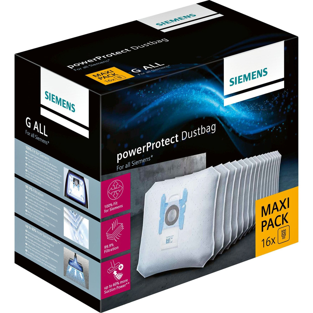 Siemens PowerProtect Sacchetto per la polvere Universale, Sacchetti per aspirapolvere