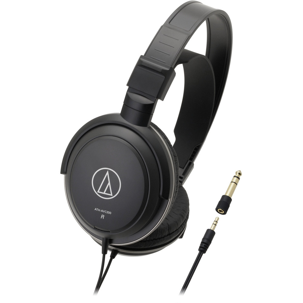 Audio-Technica ATH-AVC200 cuffia e auricolare Cuffie Padiglione auricolare Connettore 3.5 mm Nero