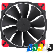 Noctua NF-A20 PWM CH.BK.S sistema di raffreddamento per computer Case per computer Ventilatore 20 cm Nero, Ventola