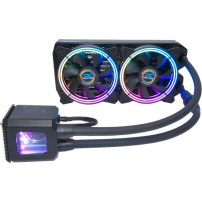 Alphacool Eisbaer Aurora 240 Processore Raffreddatore di liquidi tutto in uno 12 cm Nero 1 pz, Raffreddamento ad acqua
