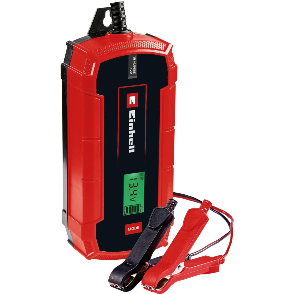 EINHELL CE-BC 10 M Caricabatteria per veicolo 12 V Nero, Rosso, Caricabatterie