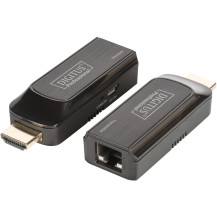 Digitus DS-55203 moltiplicatore AV Ricevitore e trasmettitore di rete Nero, Estensione HDMI