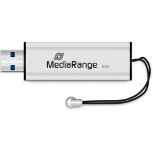 MediaRange MR914 unità flash USB 8 GB USB tipo A 3.2 Gen 1 (3.1 Gen 1) Nero, Argento, Chiavetta USB
