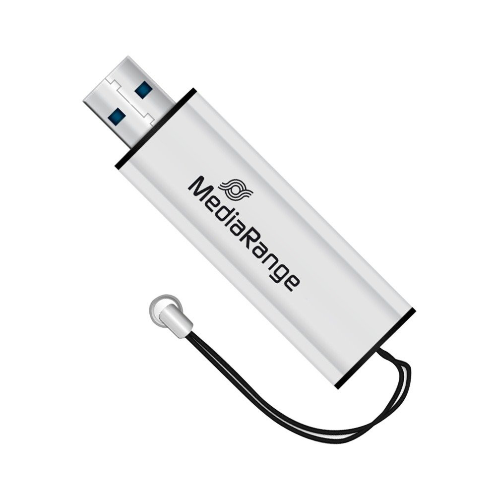 MediaRange MR918 unità flash USB 128 GB USB Type-A / Micro-USB 3.2 Gen 1 (3.1 Gen 1) Nero, Argento, Chiavetta USB