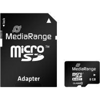 MediaRange 8GB microSDHC Classe 10, Scheda di memoria