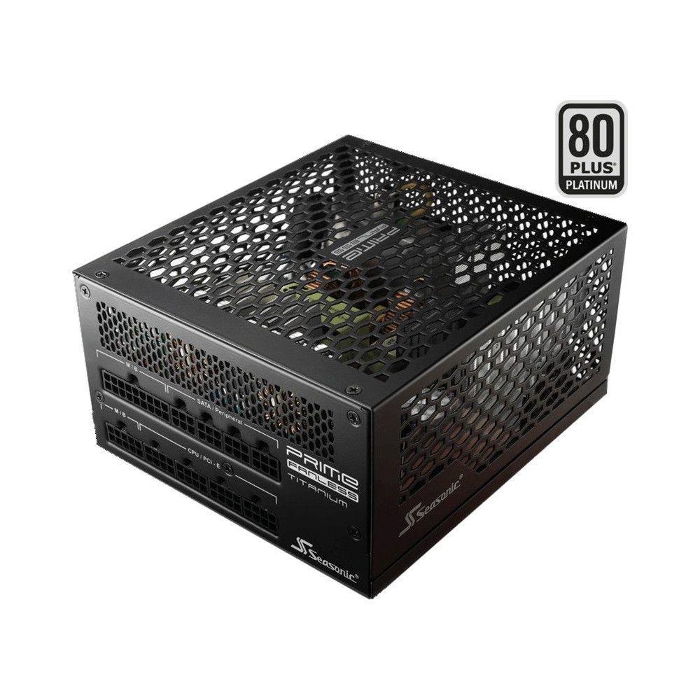 Seasonic PRIME Fanless PX alimentatore per computer 450 W 20+4 pin ATX ATX Nero, Alimentatore PC