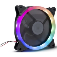 Inter-Tech Argus RS-051 RGB Case per computer Ventilatore 12 cm Nero, Ventola