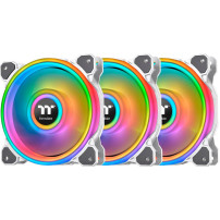 Thermaltake Riing Quad 12 RGB Case per computer Ventilatore 12 cm Bianco, Ventola