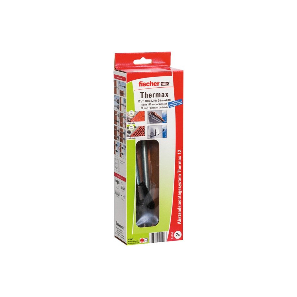 fischer Thermax 12/110 M12 11 cm 2 pezzo(i) Kit di viti, Tassello
