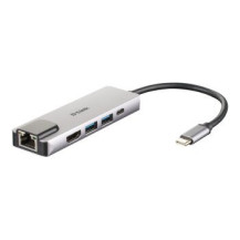 D-Link DUB-M520 - Cablato - Thunderbolt 3 - 60 W - 10,100,1000 Mbit/s - IEEE 802.3,IEEE 802.3ab,IEEE 802.3az,IEEE 802.3u,IEEE 80