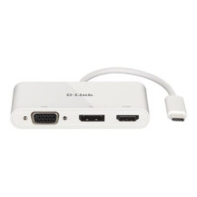 D-Link DUB-V310 - Cablato - USB 3.2 Gen 1 (3.1 Gen 1) Type-C - Bianco - CE - FCC - IC - RCM - dC - 0.04 A