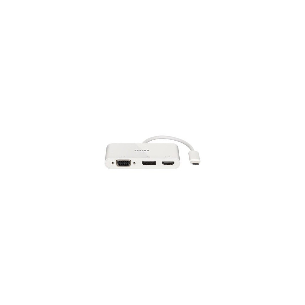 D-Link DUB-V310 - Cablato - USB 3.2 Gen 1 (3.1 Gen 1) Type-C - Bianco - CE - FCC - IC - RCM - dC - 0.04 A