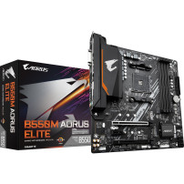 GIGABYTE B550M AORUS ELITE Scheda madre - CPU AMD Ryzen 5000, VRM a 5+3 fasi, fino a 4733 MHz DDR4, 1xPCIe 4.0 + 1xPCIe 3.0 M.2,