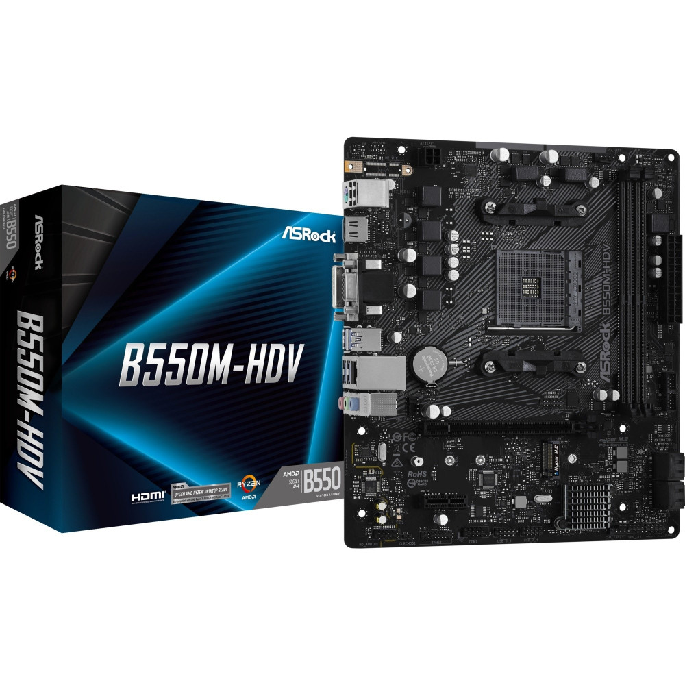 ASRock B550M-HDV AMD B550 Socket AM4 micro ATX, Scheda madre